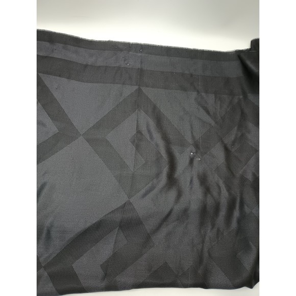 Givenchy Charcoal Black Woven Monogram Silk-Blend Scarf - Picture 5 of 6